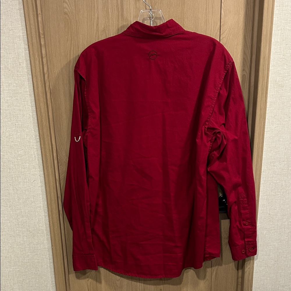 Magellan Vibrant Red Long Sleeve Shirt - Picture 3 of 3